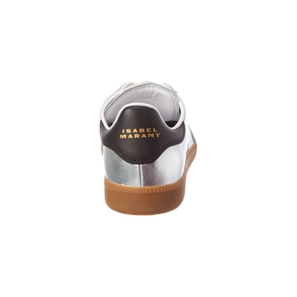 Isabel Marant Kaycee Leather Sneaker, Silver - Picture 3 of 5